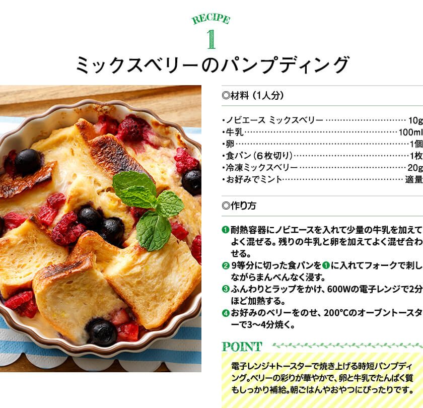 レシピ1ノビエースアイス
