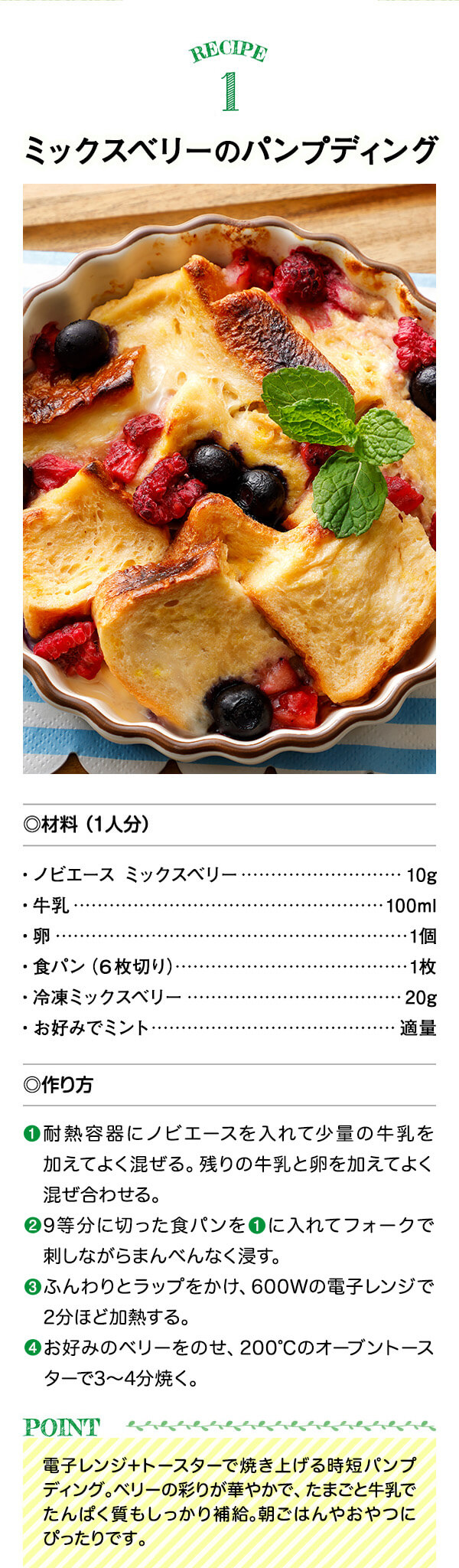 レシピ1ノビエースアイス